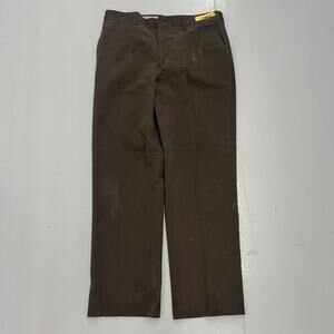 Vintage 70s 80s Cintas Brown Canvas Workwear Chinos 36x30
